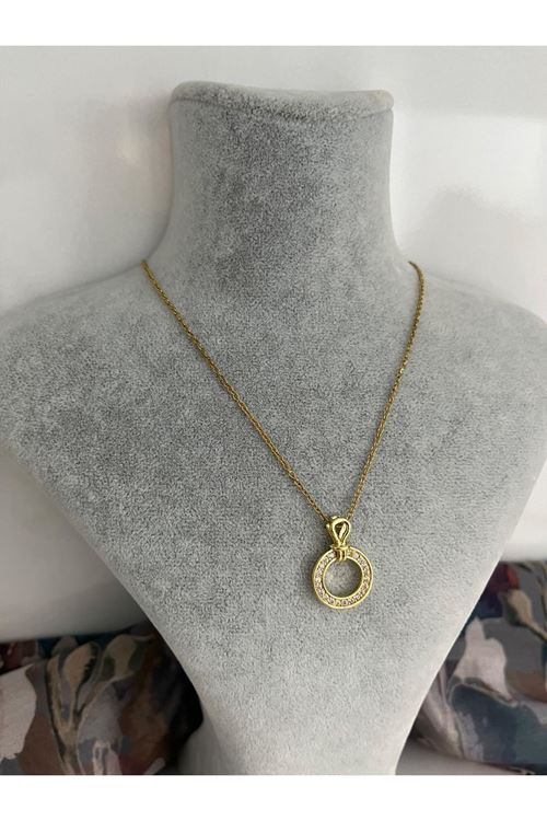 Halka Model Çelik Kolye