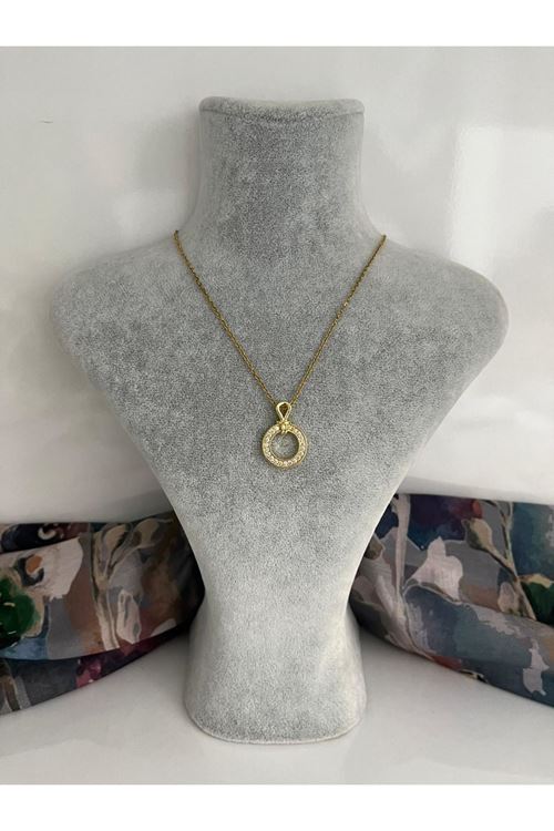 Halka Model Çelik Kolye