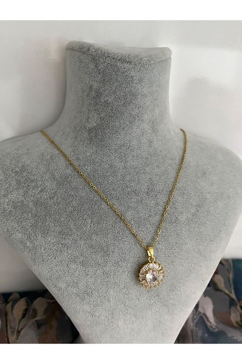 Halka Model Çelik Kolye