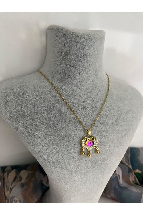 Bulut Model Çelik Kolye 