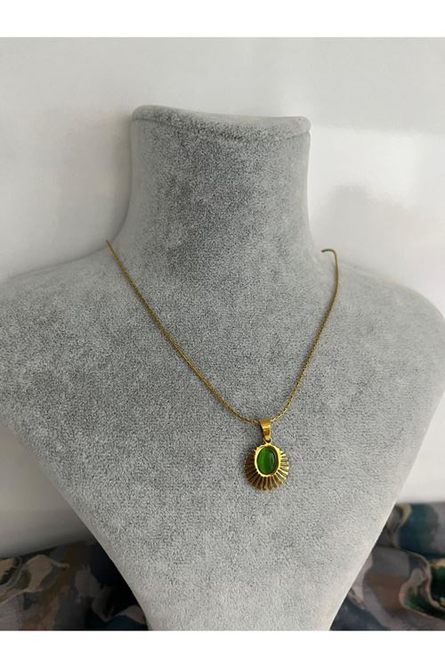 Halka Model Çelik Kolye  