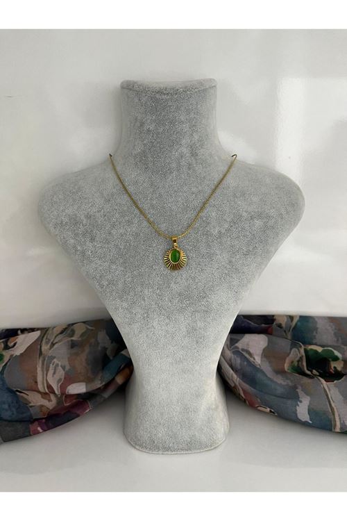 Halka Model Çelik Kolye  