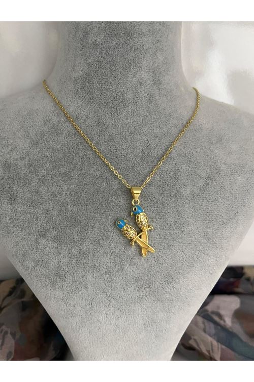 Kuş Model Çelik Kolye   