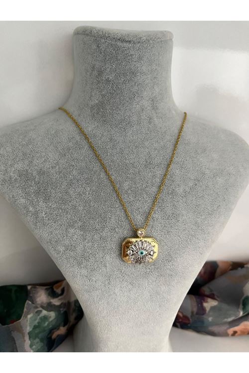 Göz Model Çelik Kolye   