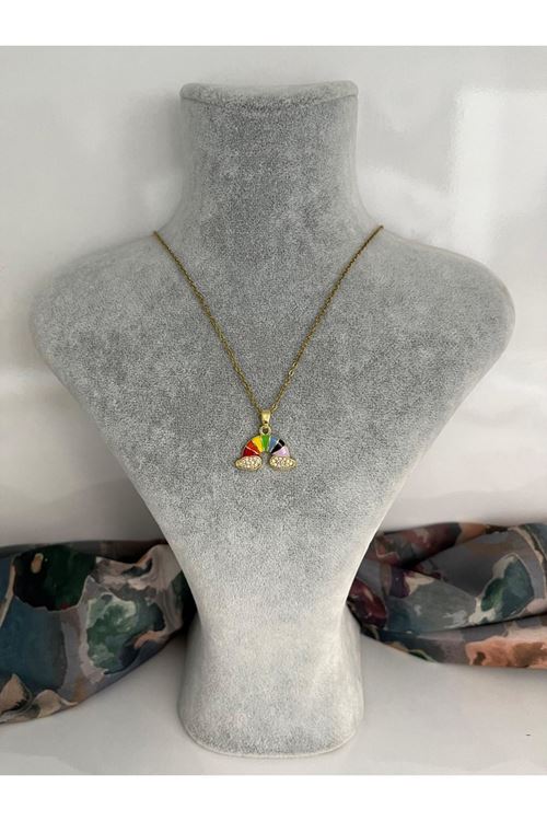 Gökkuşağı Model Çelik Kolye   