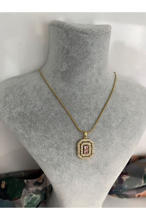 Baget Model Çelik Kolye  