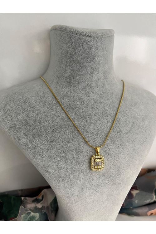 Baget Model Çelik Kolye   