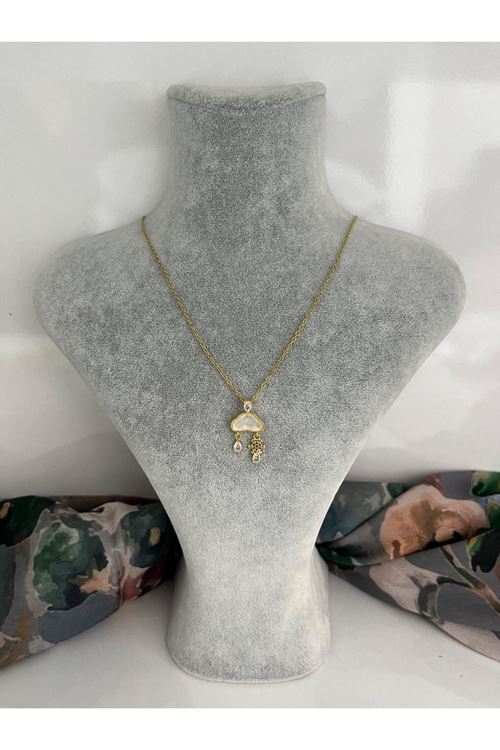 Bulut Model Çelik Kolye   