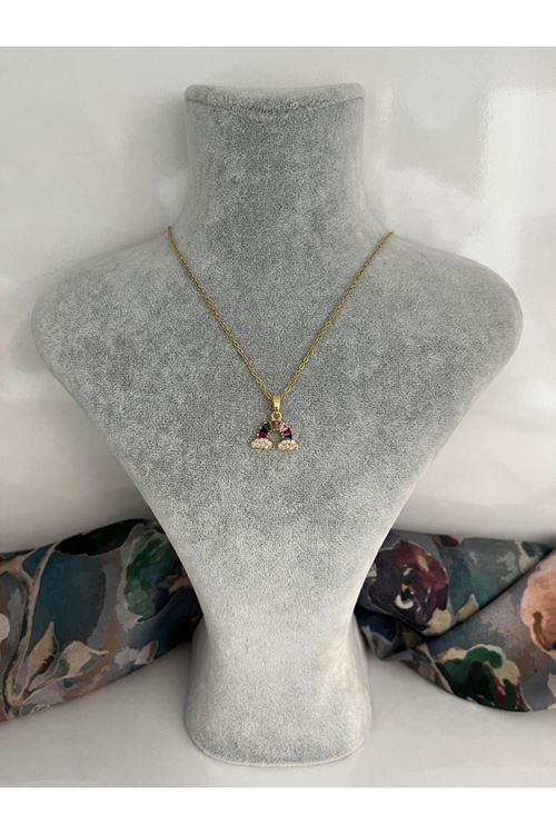 Gökkuşağı Model Çelik Kolye   