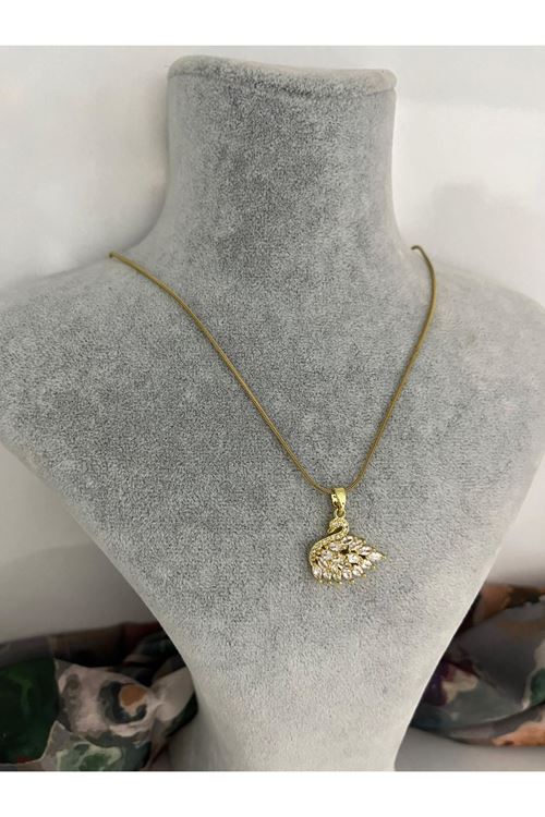 Kuğu Model Çelik Kolye 