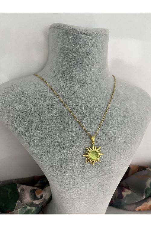 Güneş Model Çelik Kolye