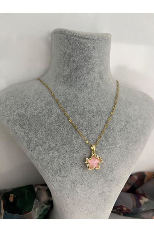 Yıldız Model Çelik Kolye