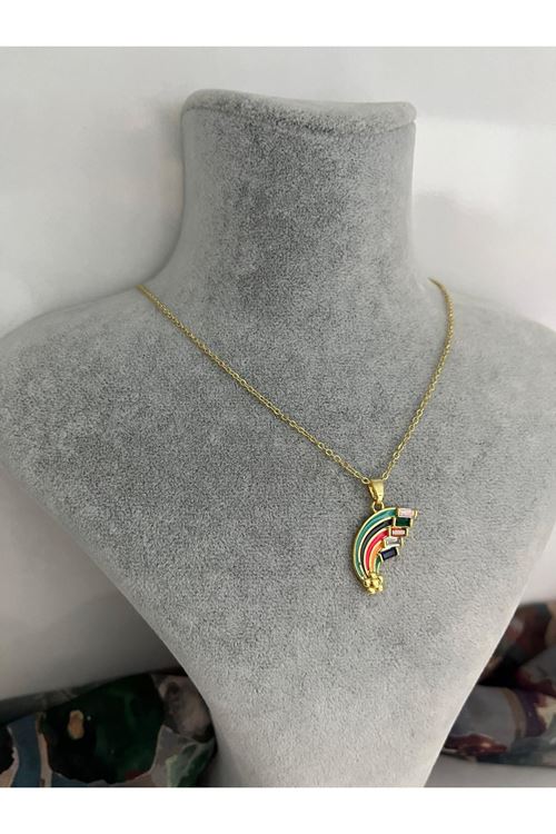 Gökkuşağı Model Çelik Kolye