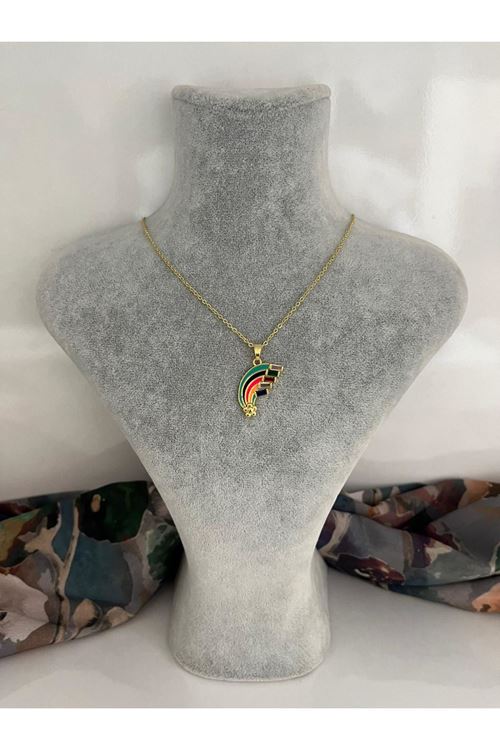 Gökkuşağı Model Çelik Kolye