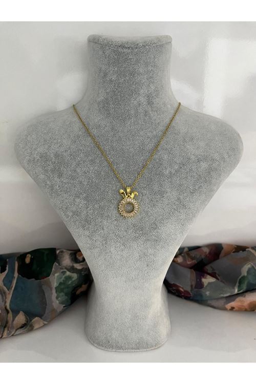 Halka Model Çelik Kolye 