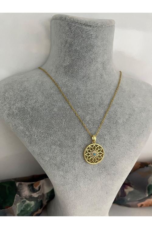 Lotus Model Çelik Kolye   