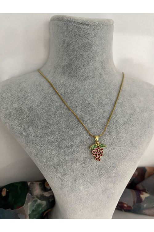 Üzüm Model Çelik Kolye  