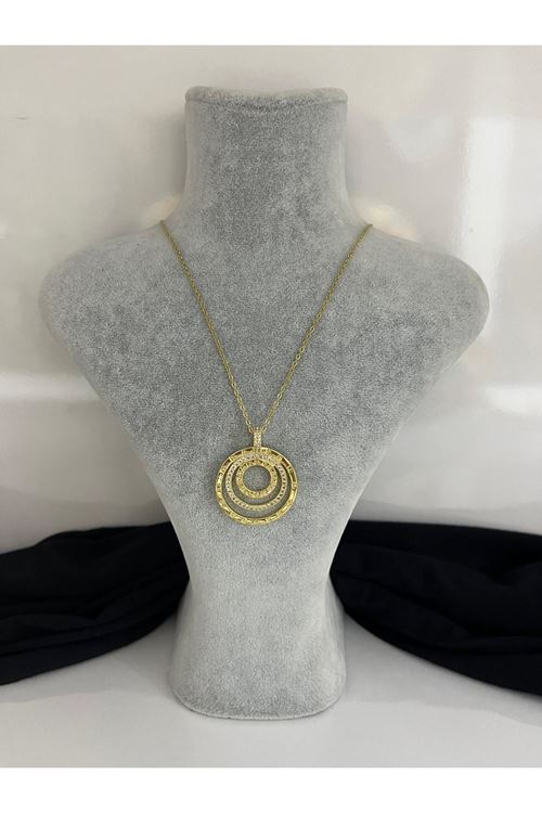 Halka Model Çelik Kolye