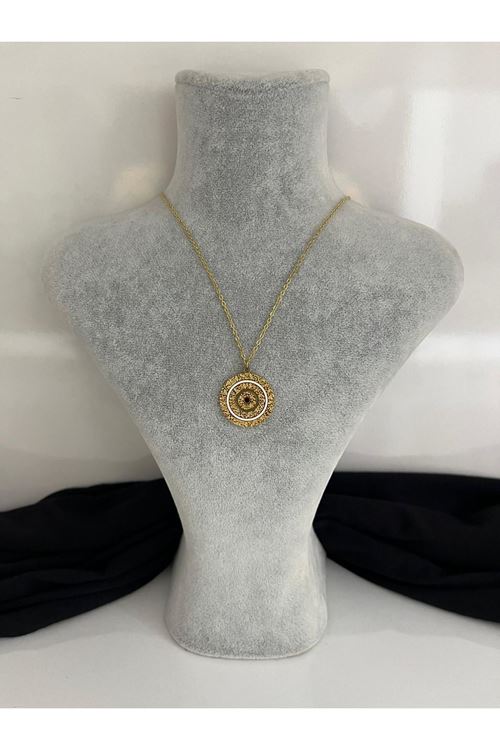 Halka Model Çelik Kolye 