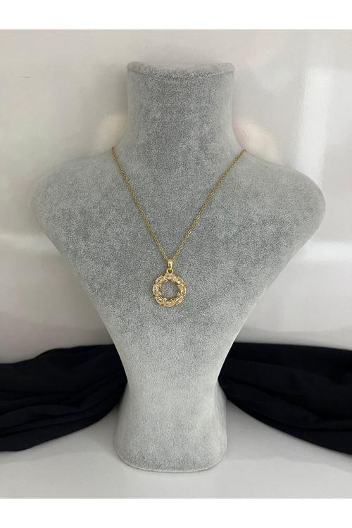 Halka Model Çelik Kolye