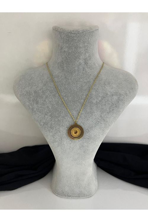 Halka Model Çelik Kolye 