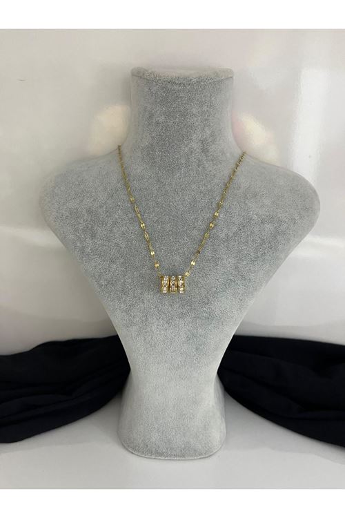 Halka Model Çelik Kolye  