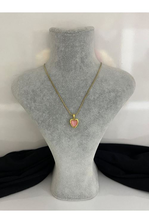 Kalp Model Çelik Kolye   