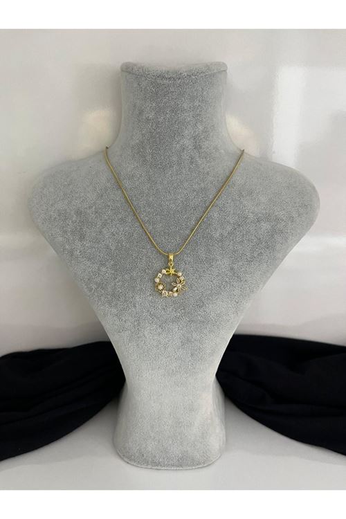 Halka Model Çelik Kolye  