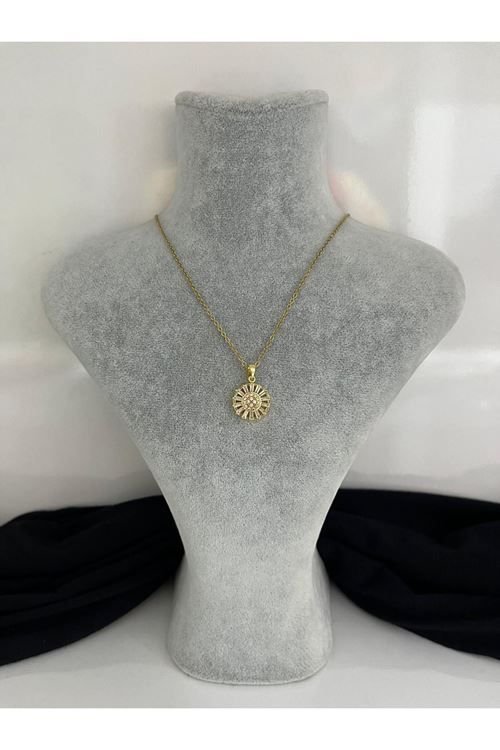 Halka Model Çelik Kolye  