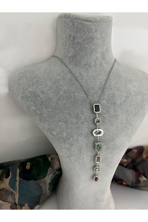 Y Model Çelik Kolye  