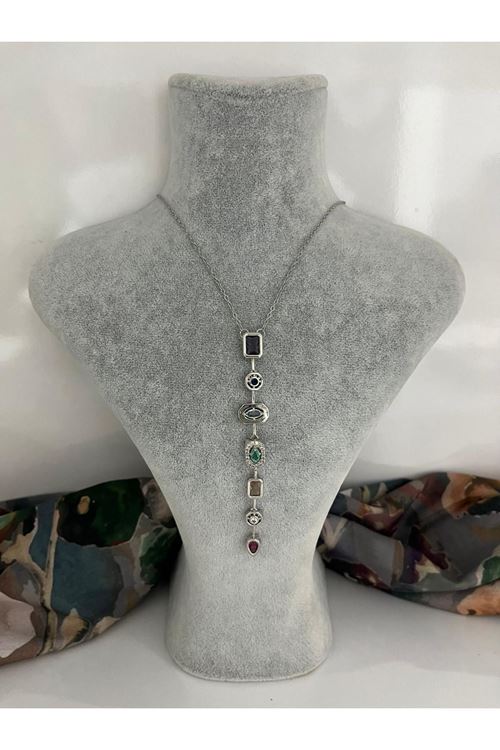 Y Model Çelik Kolye  