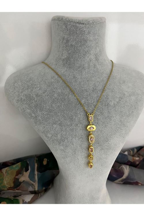 Y Model Çelik Kolye   