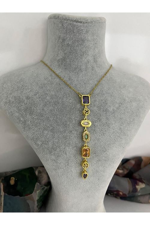 Y Model Çelik Kolye   