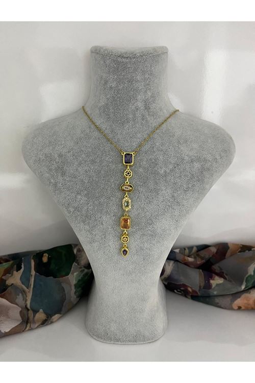 Y Model Çelik Kolye   