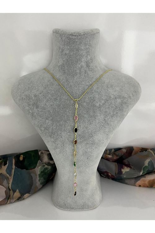 Y Model Çelik Kolye   