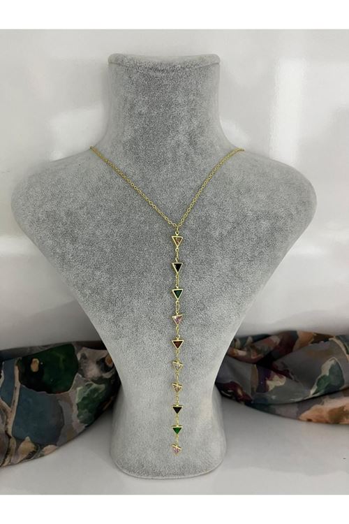 Y Model Çelik Kolye  