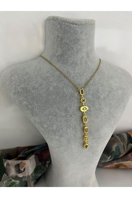 Y Model Çelik Kolye 