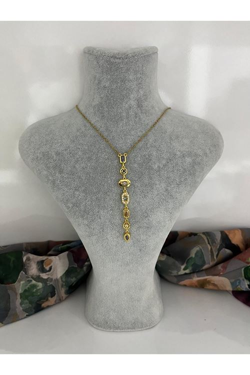 Y Model Çelik Kolye 