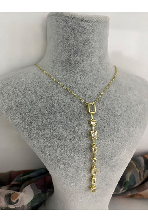 Y Model Çelik Kolye  