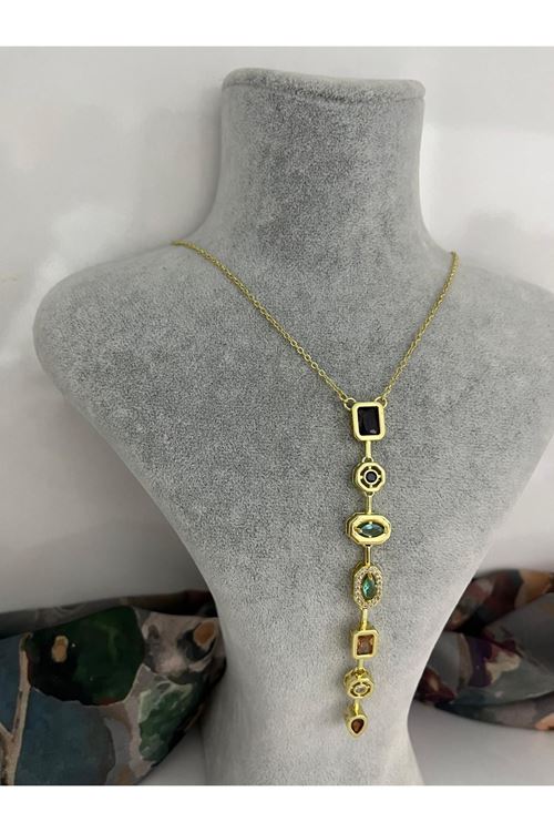 Y Model Çelik Kolye  