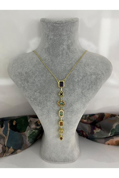 Y Model Çelik Kolye  