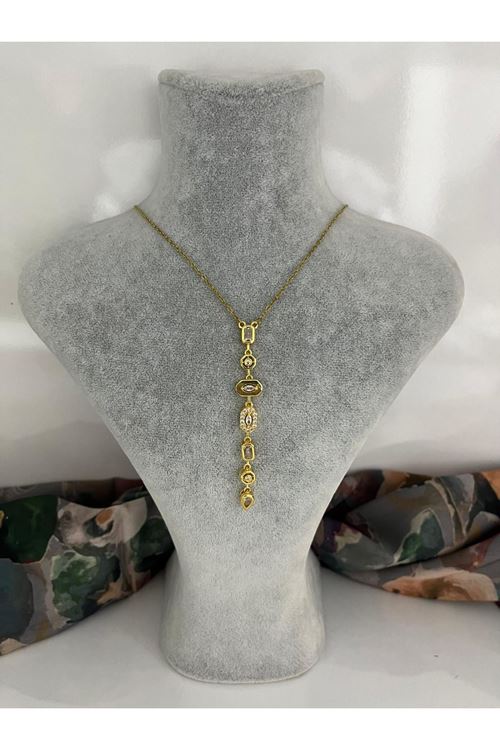 Y Model Çelik Kolye   