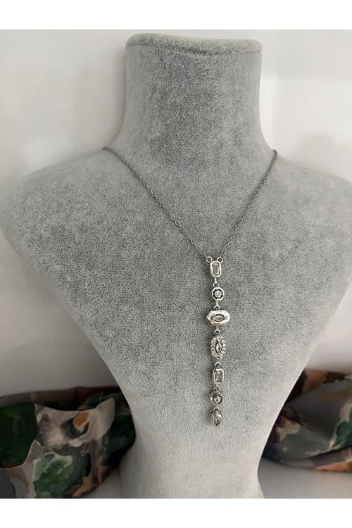 Y Model Çelik Kolye  