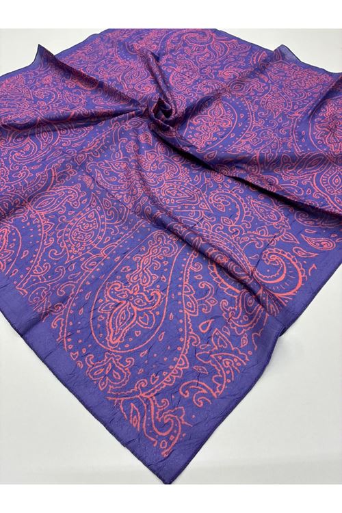 Etnik Desen Bambu Kraş Eşarp  