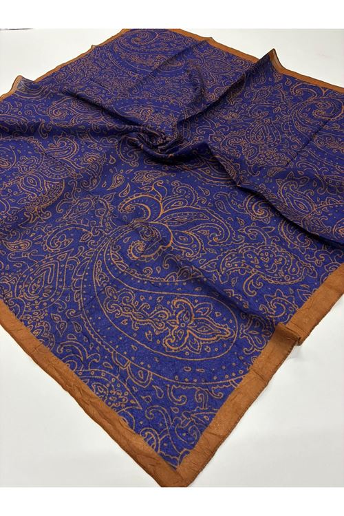 Etnik Desen Bambu Kraş Eşarp  