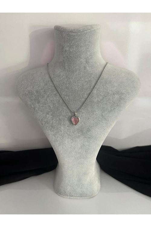 Kalp Model Çelik Kolye  