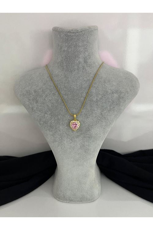 Kalp Model Çelik Kolye   