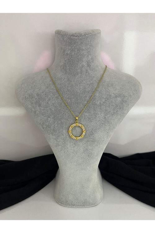 Halka Model Çelik Kolye  