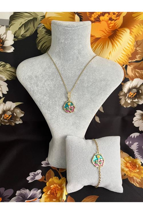  Çelik Kolye-Bileklik Takım