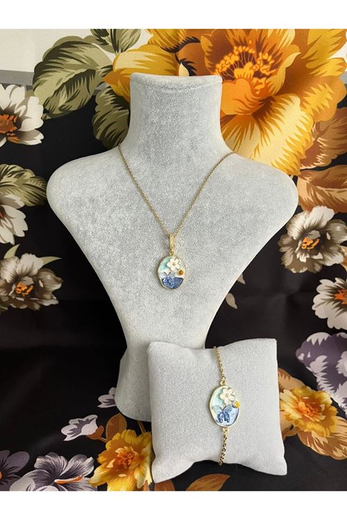  Çelik Kolye-Bileklik Takım